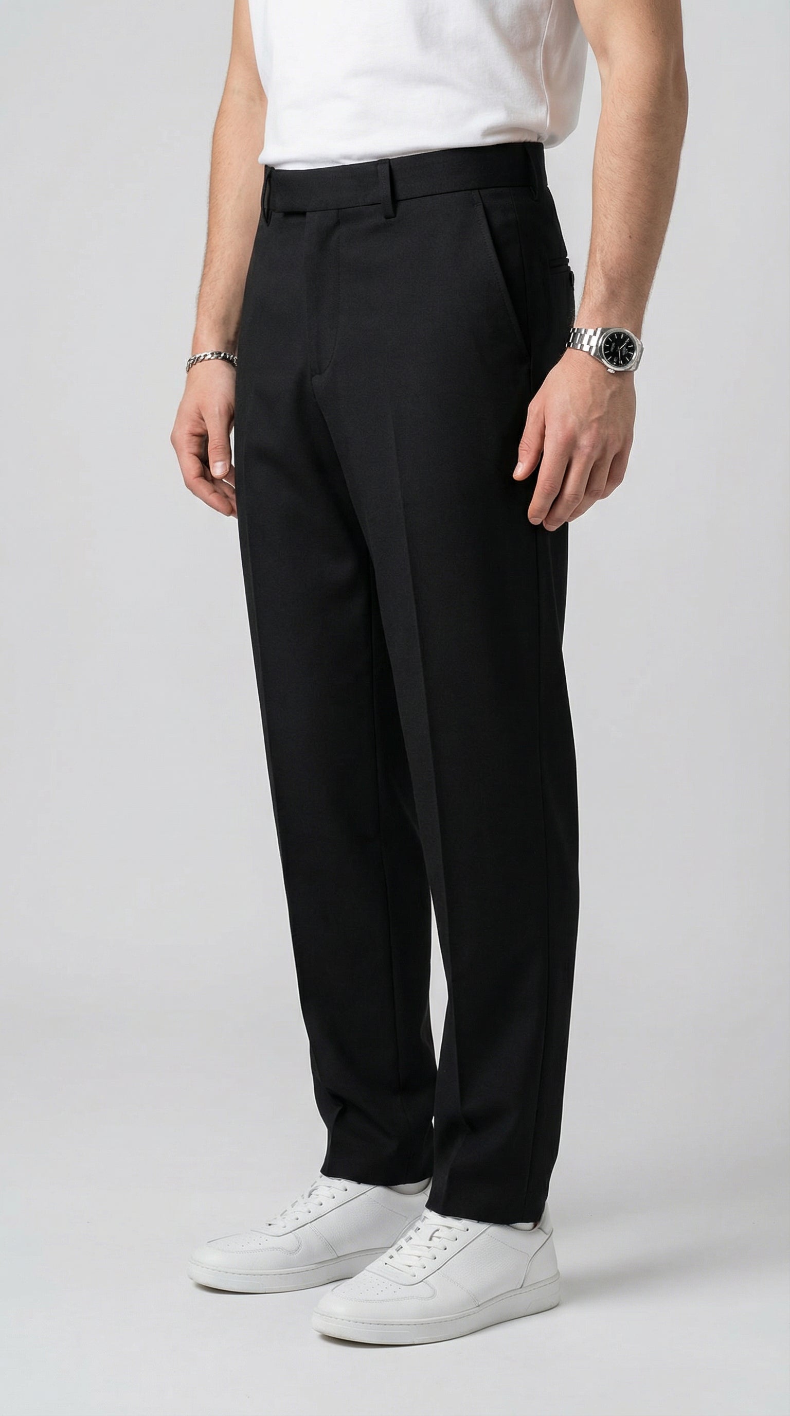 Modern Tailored Black Pants