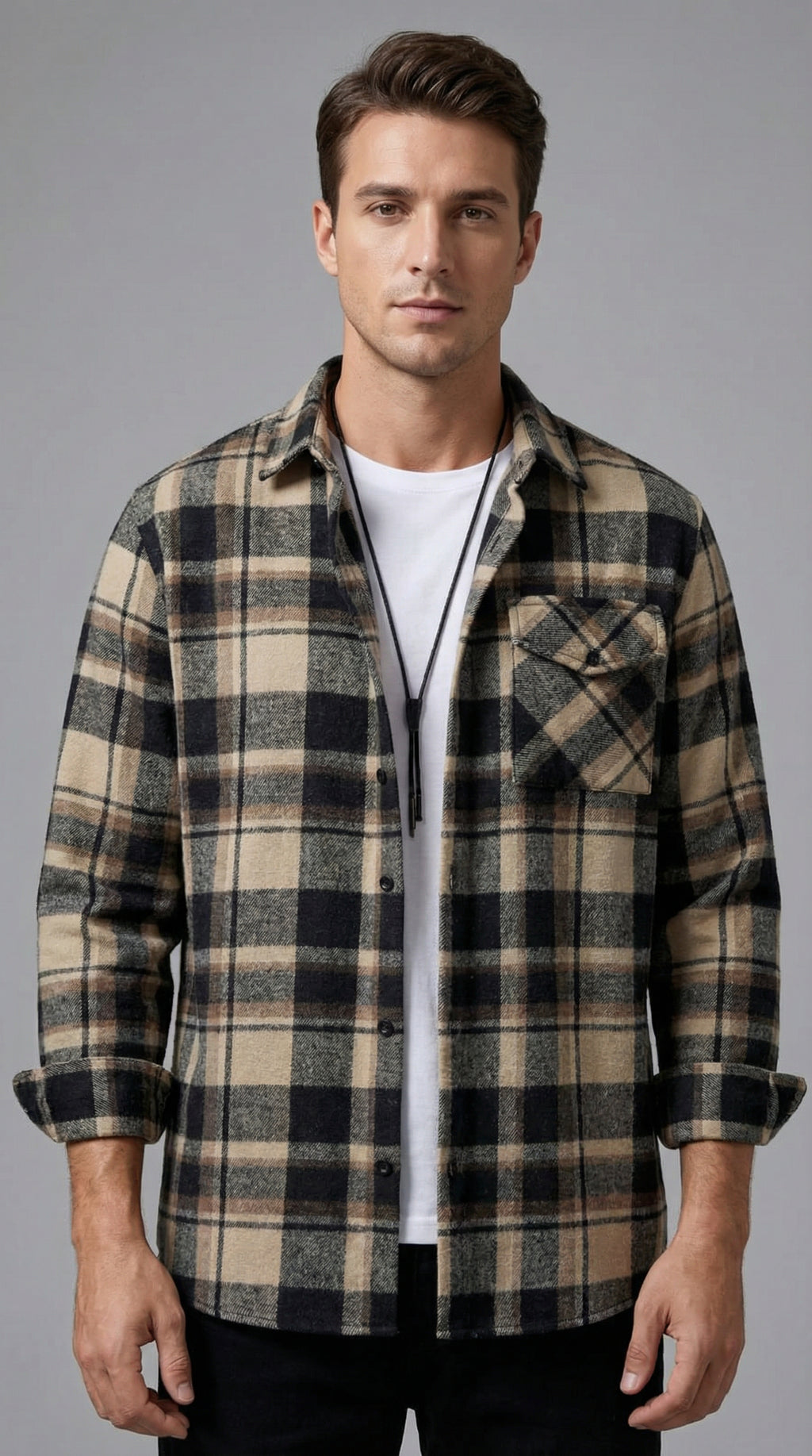 Valden Brushed Woolmix Overshirt