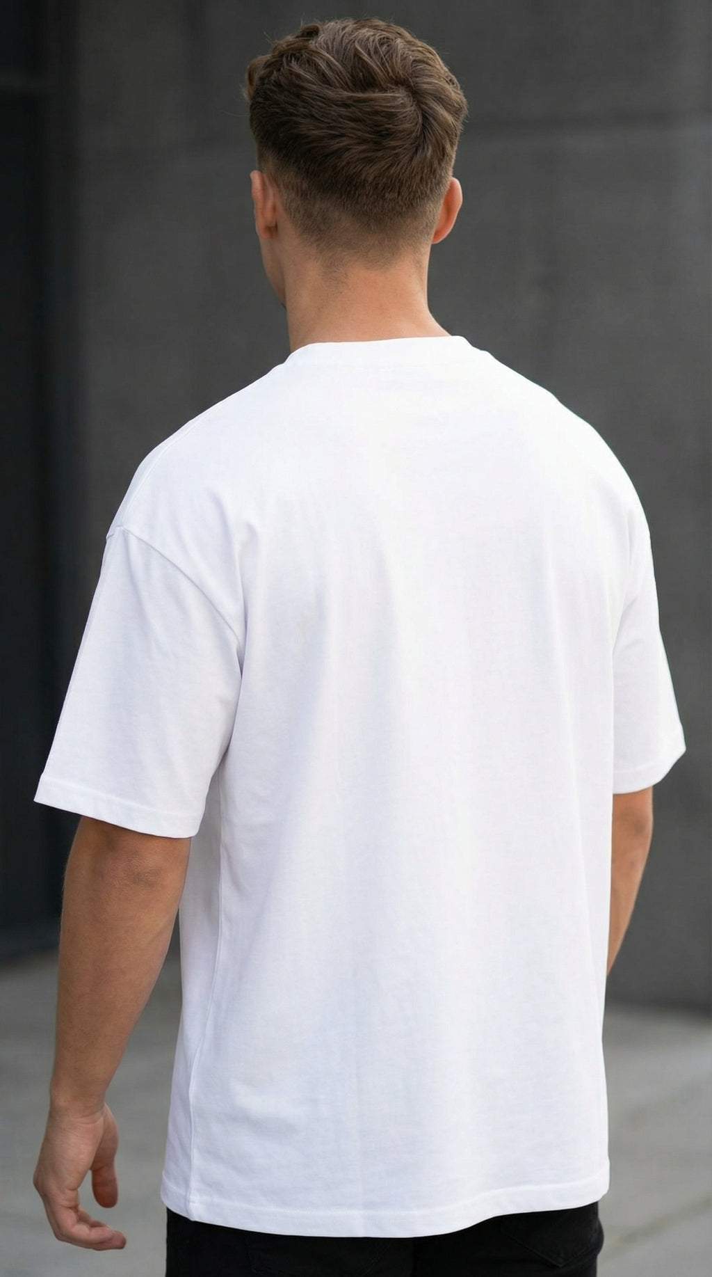 Oversized White Street Tee