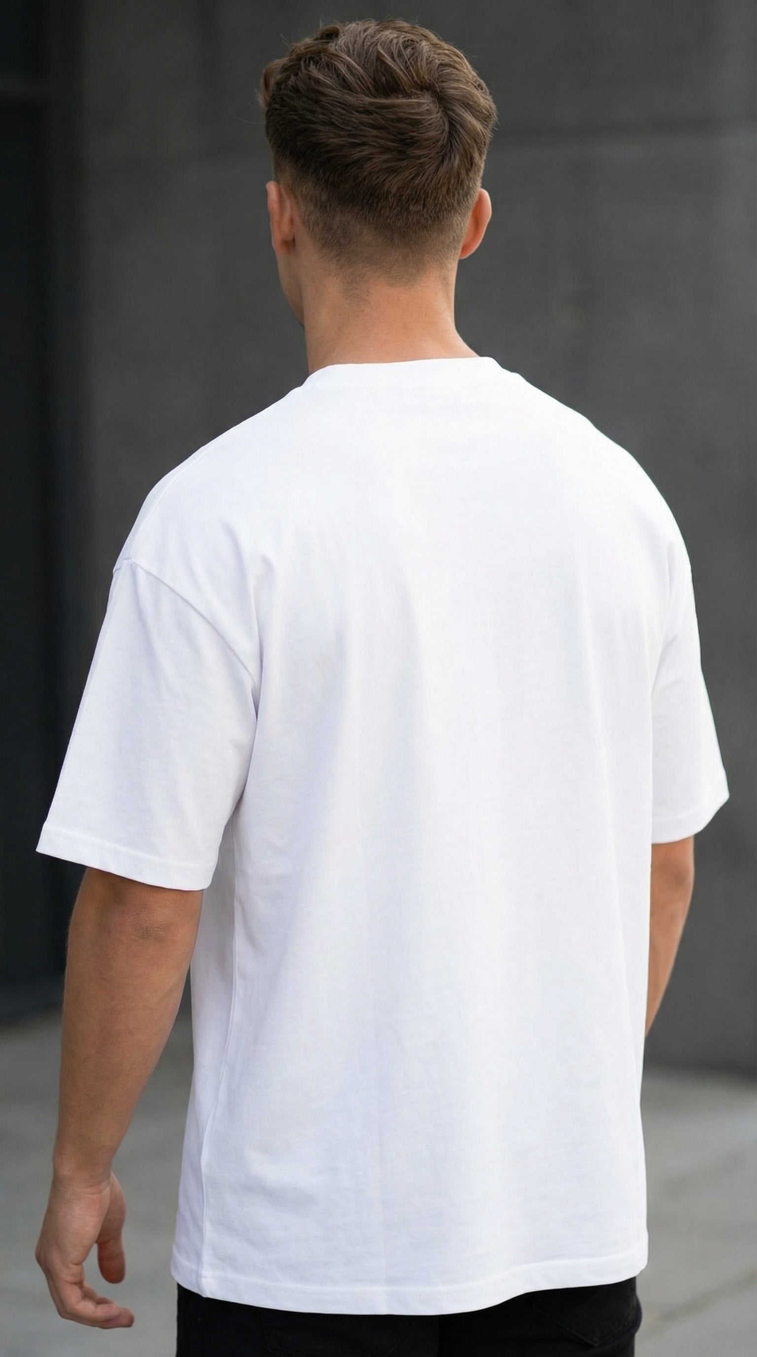 Oversized White Street Tee