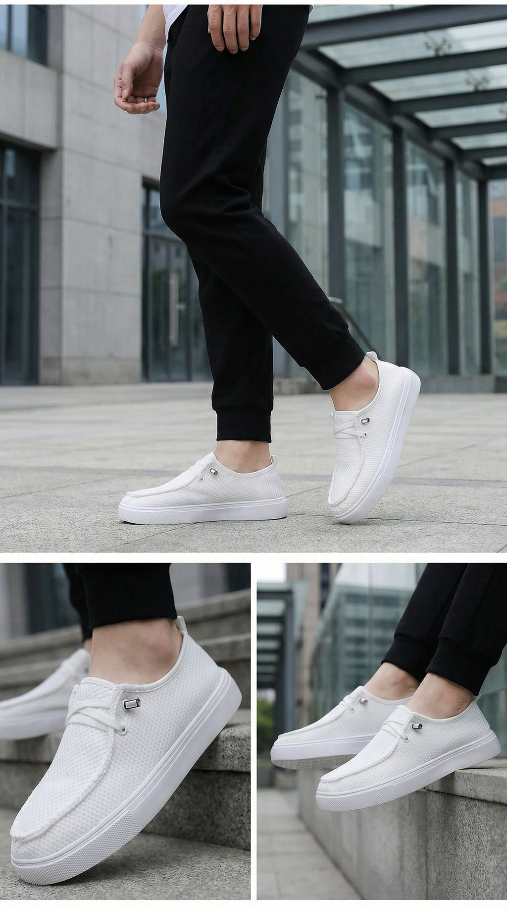 White Breeze Loafers