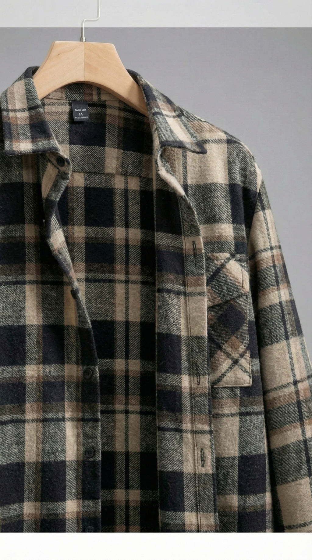 Valden Brushed Woolmix Overshirt
